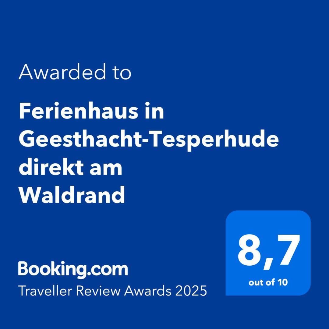 Ferienhaus In Geesthacht-Tesperhude Direkt Am Waldrand エクステリア 写真